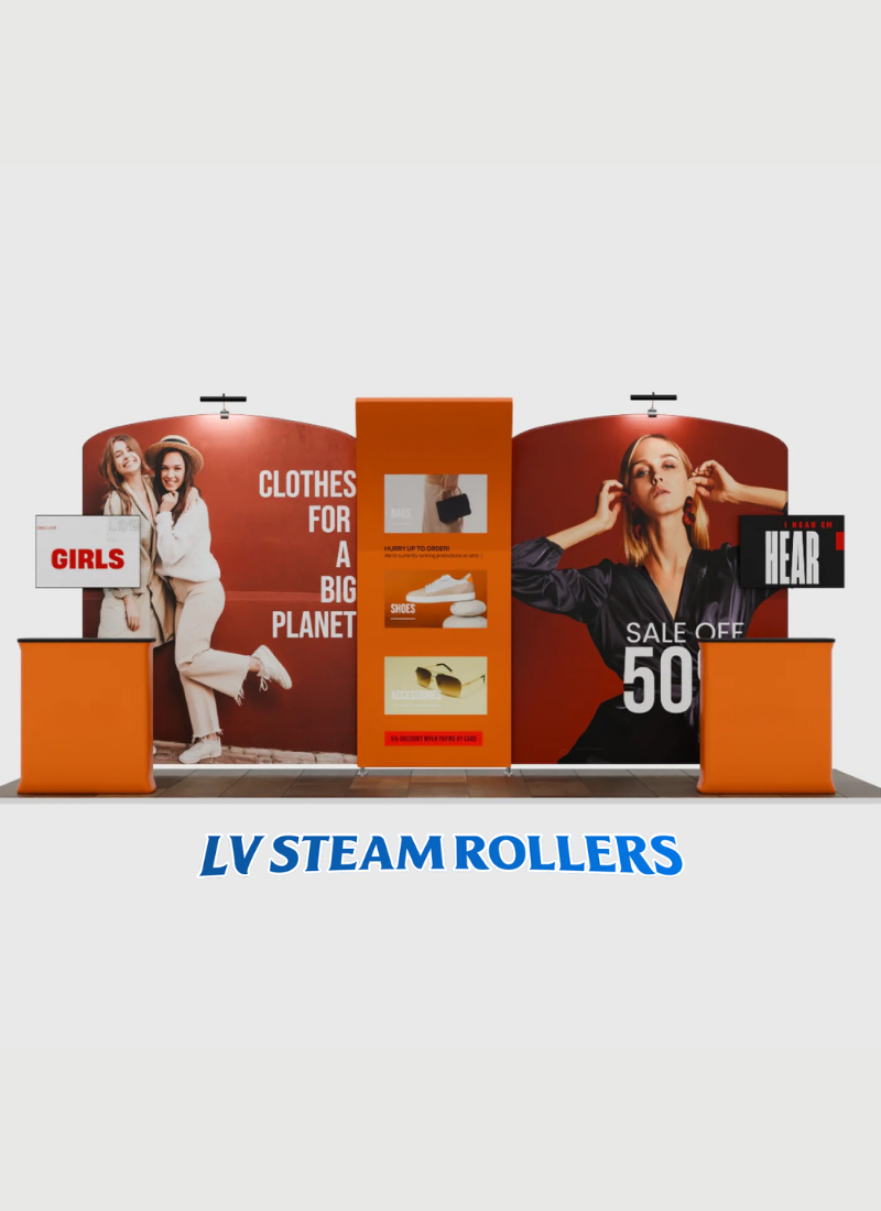 Portable Exhibit Display 20ft - Model 9