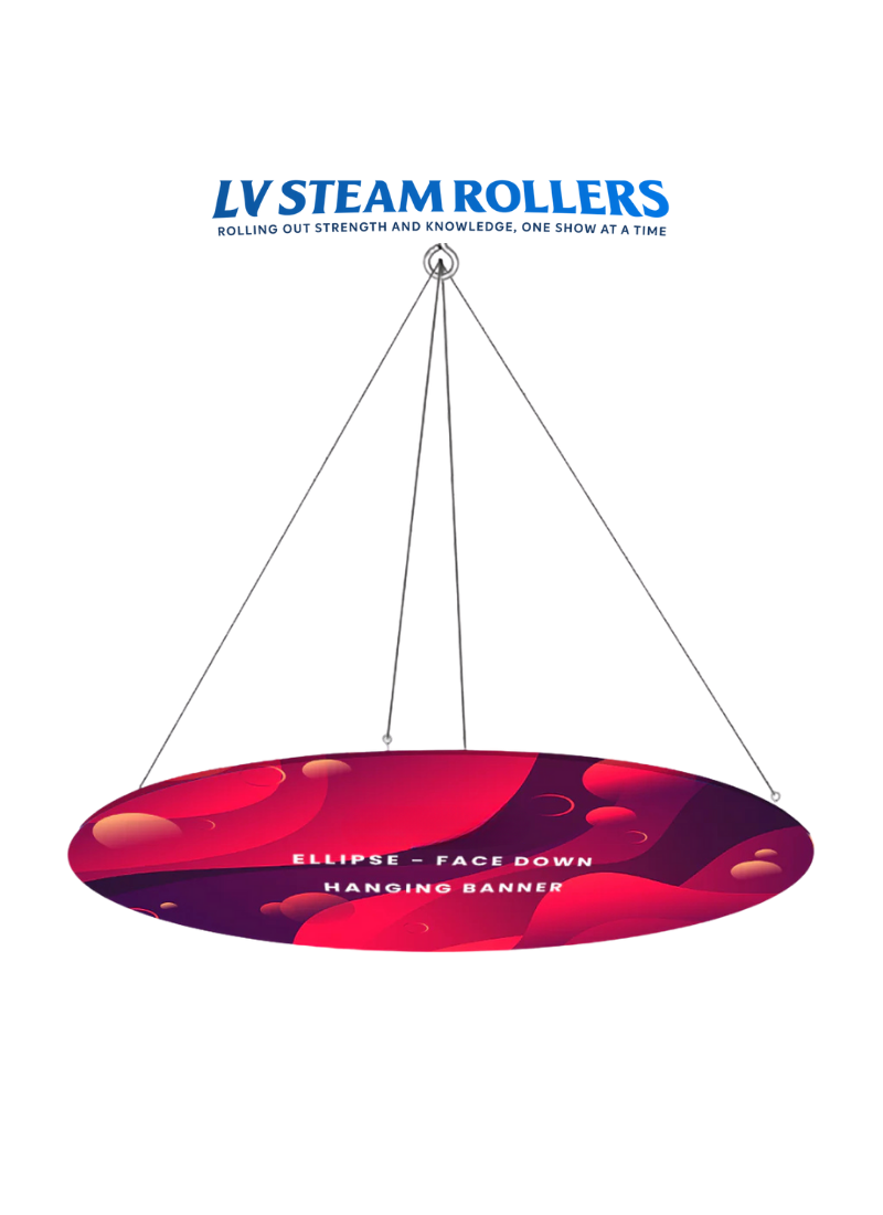 Sky Tube Ellipse Hanging Banner - Face Down