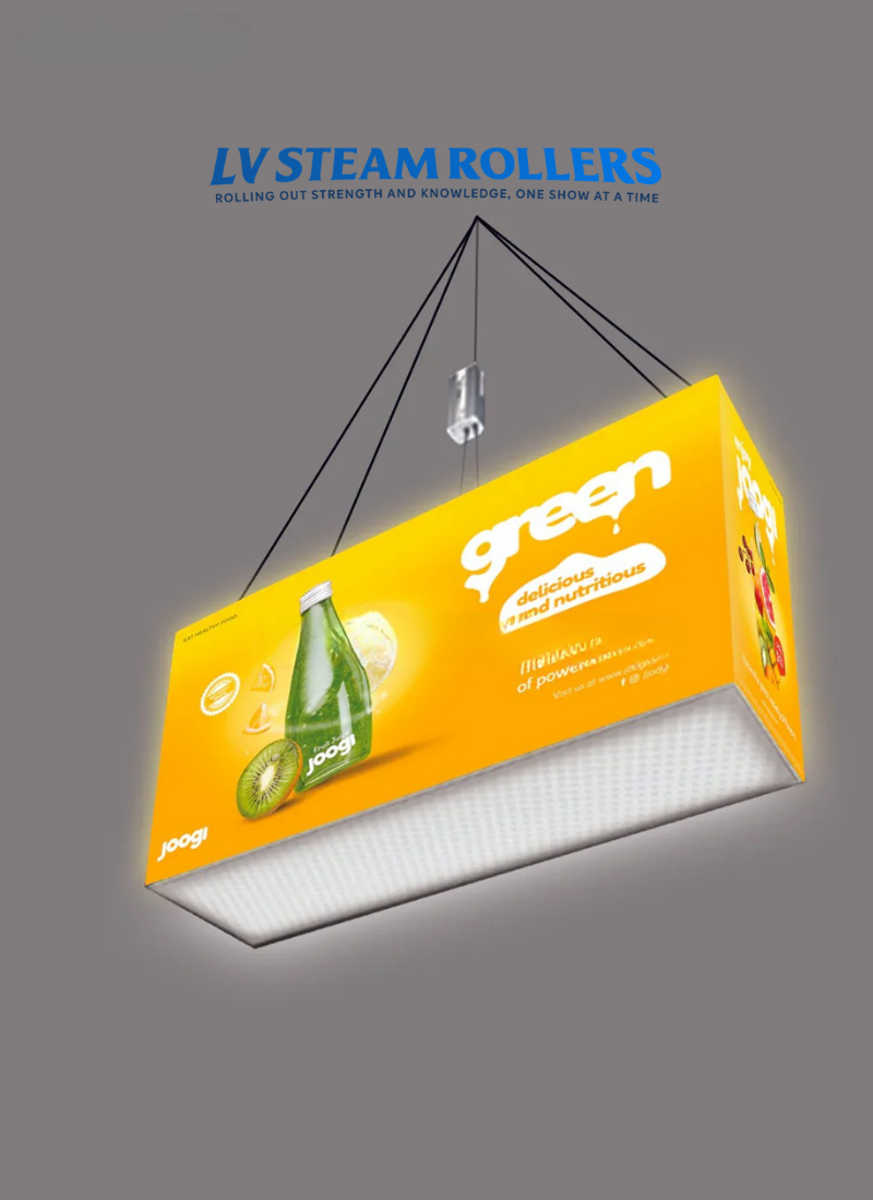 Backlit Rectangle Hanging Banner