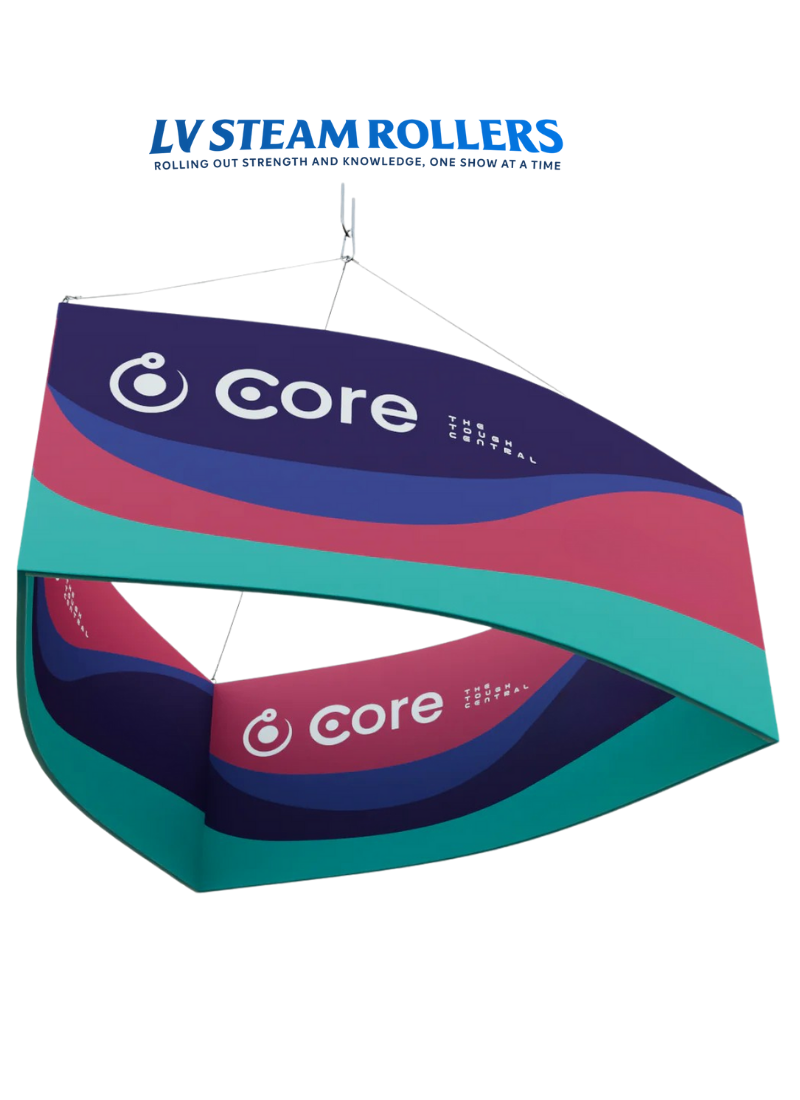 Curved Triangle Hanging Banner