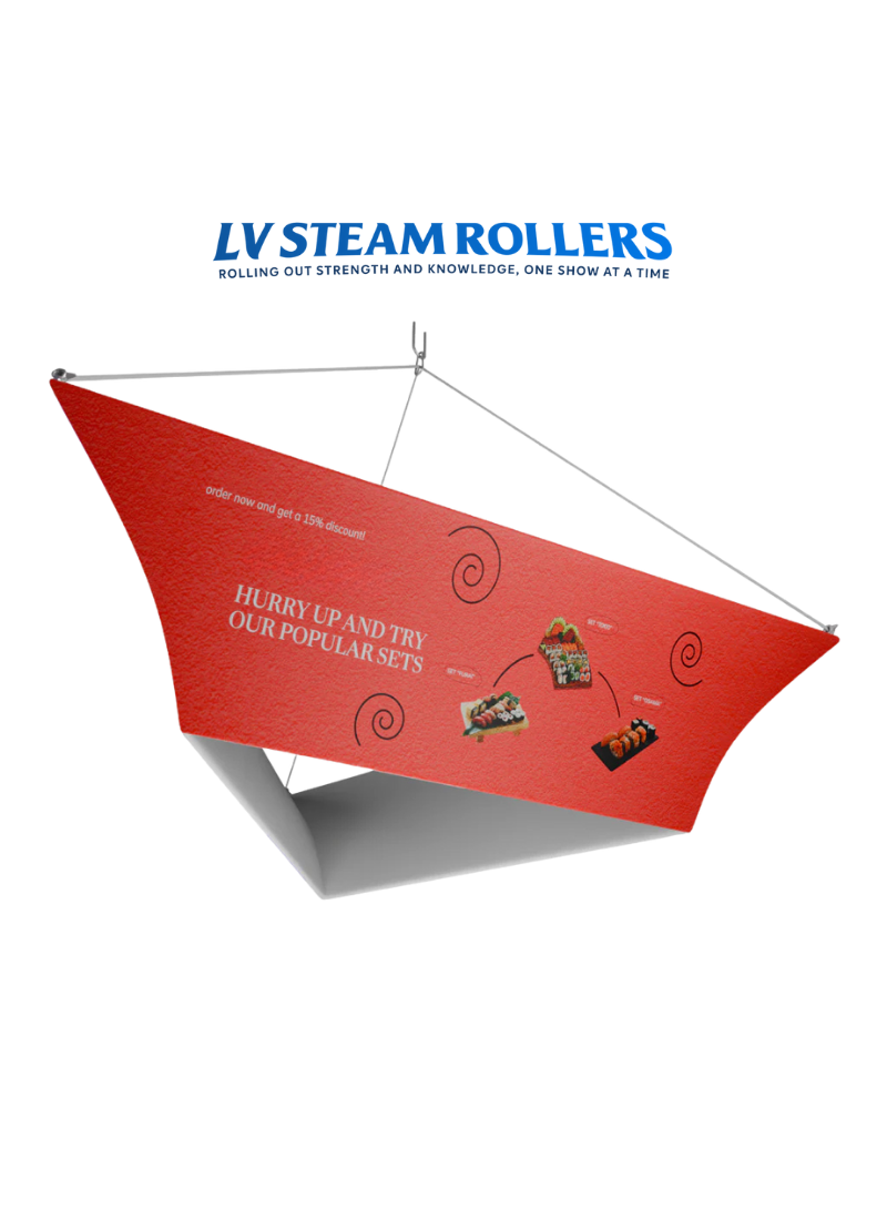 Tapered Triangle Hanging Display