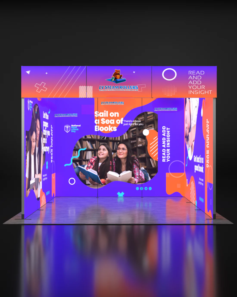 Foldable SEG Backlit Exhibition Display - Model 11