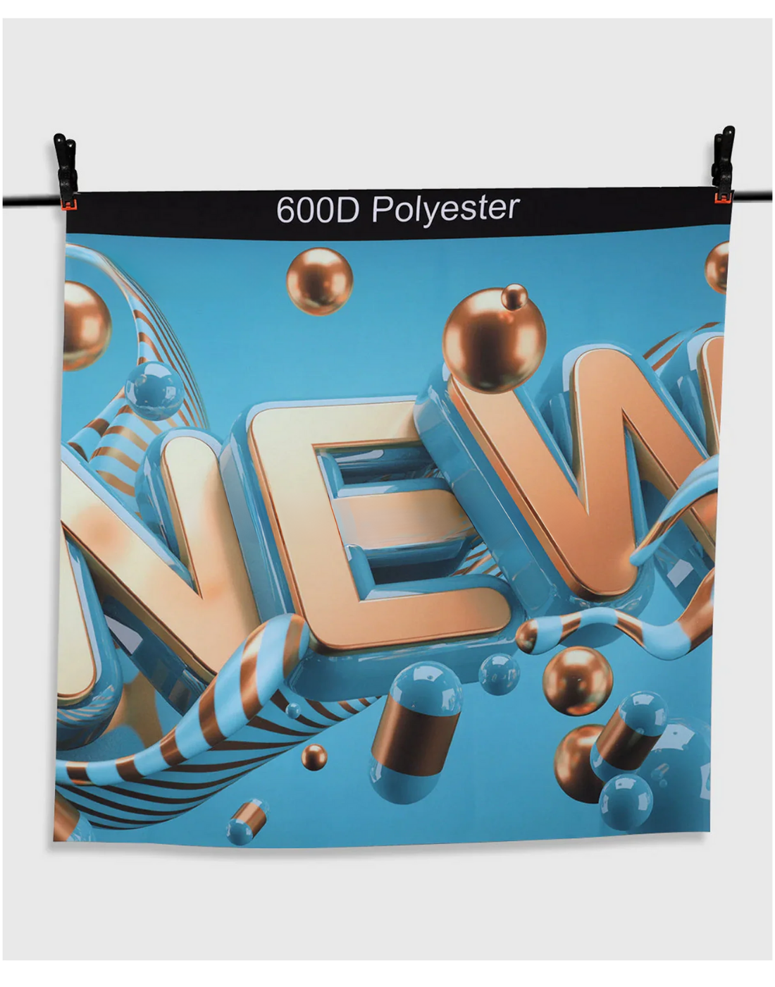 Customized Eco-Friendly 600D Polyester Fabric Printing