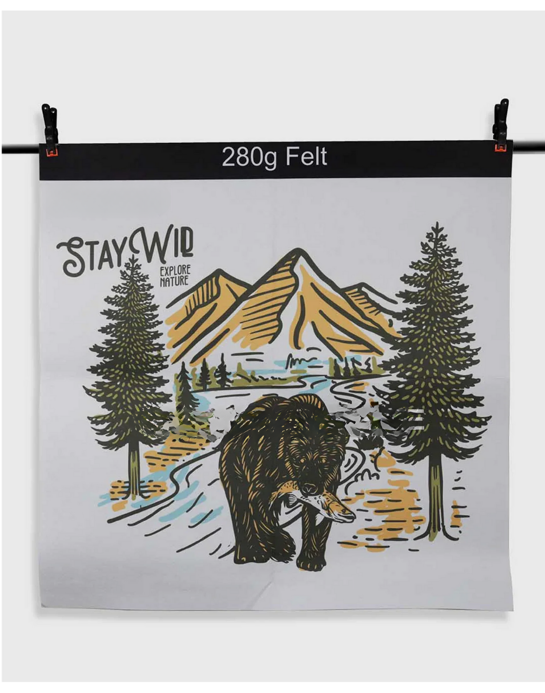 Felt Polyester Fabric Printing -280G