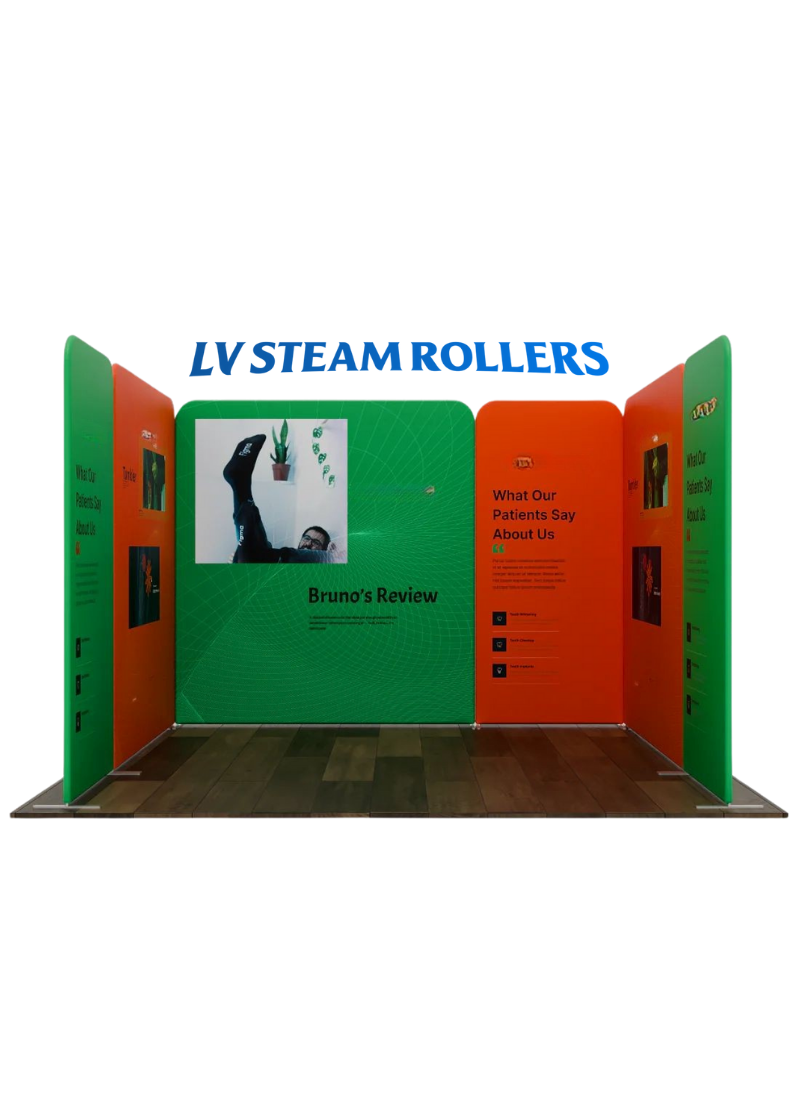 Magnetic Fabric Booth Display - Model 2