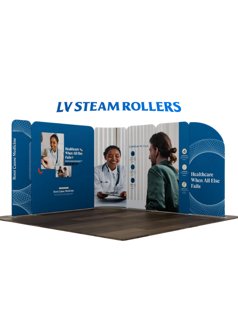 Magnetic Fabric Booth Display - Model 3