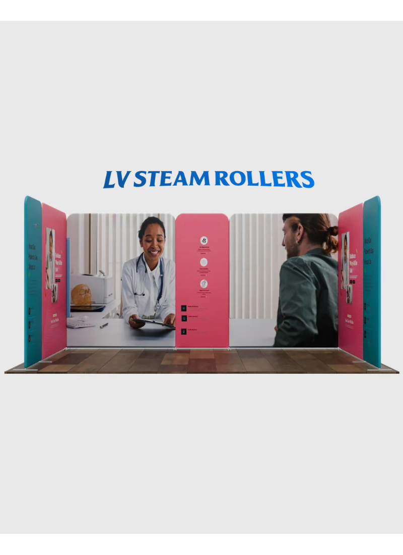 Magnetic Fabric Booth Display - Model 1 (16.4 x 10ft)