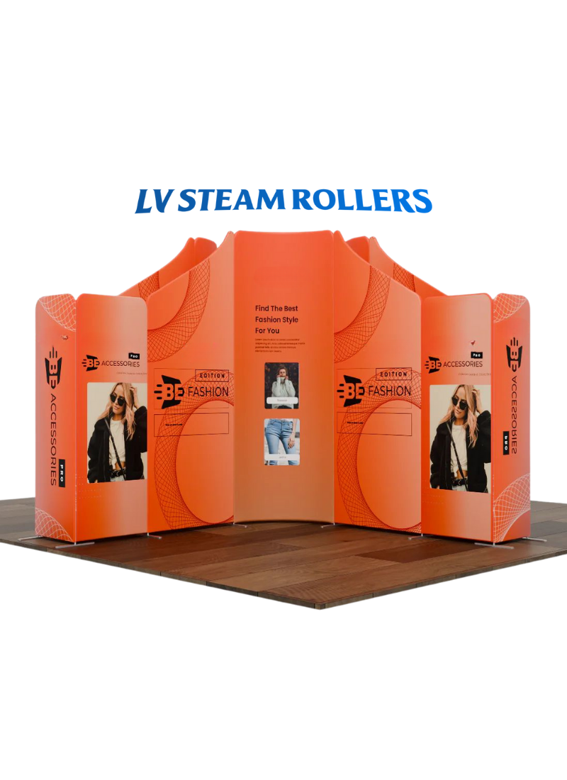 Magnetic Fabric Booth Display - Model 4 (16.4 x 16.4ft)