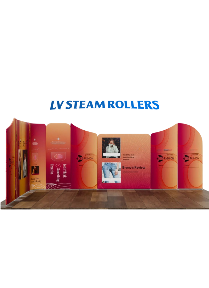 Magnetic Fabric Booth Display - Model 5 (16.4 x 16.4ft)