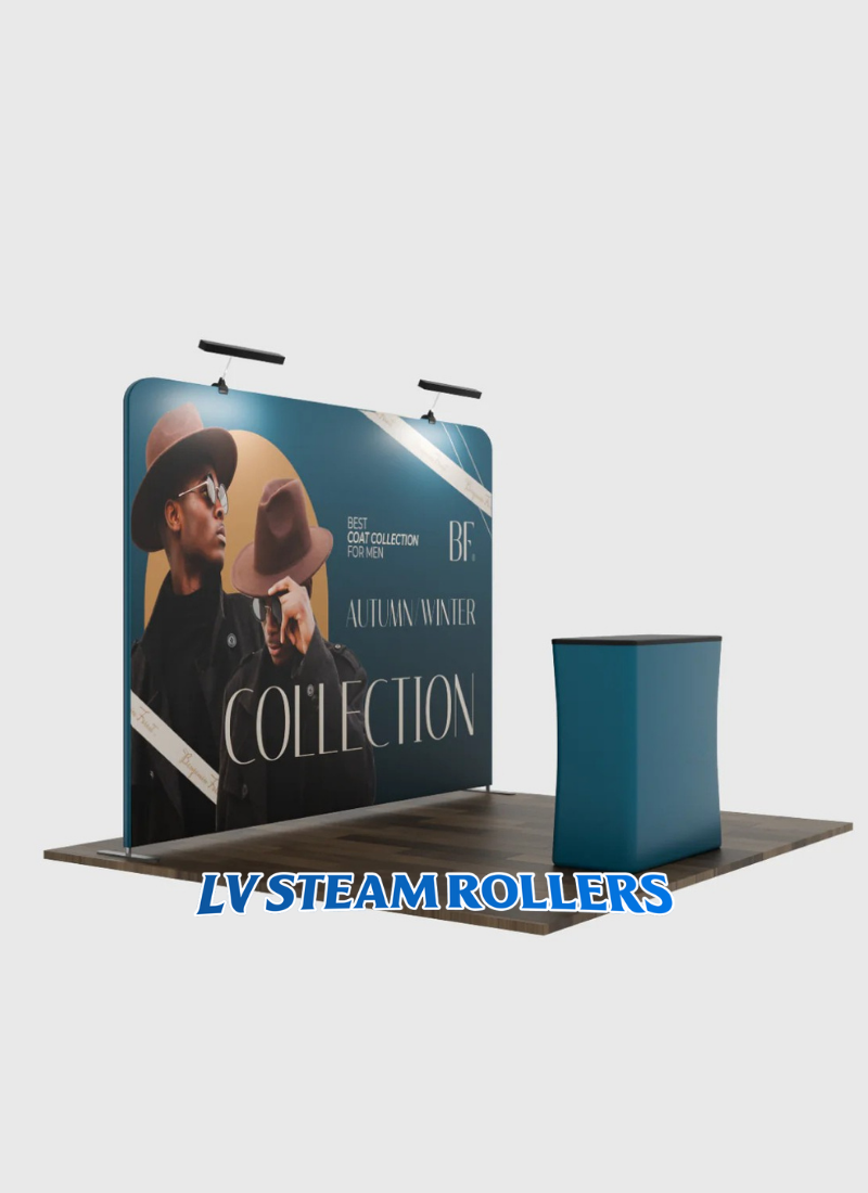 10ft x 10ft Straight Exhibit Pro 3-in-1 Display Kit with Illume Lights